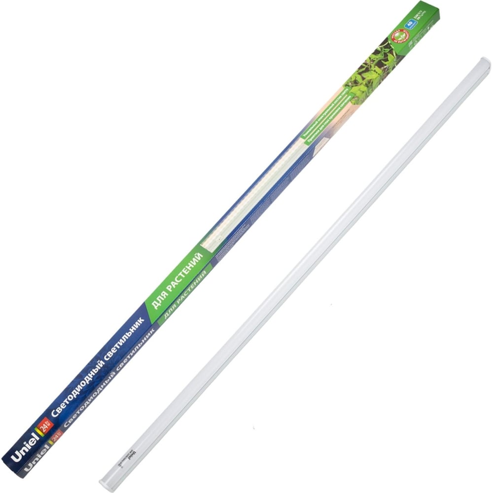 Изображение товара Светодиодный линейный светильник для растений Uniel 24W IP40 белый с креплением на стойке