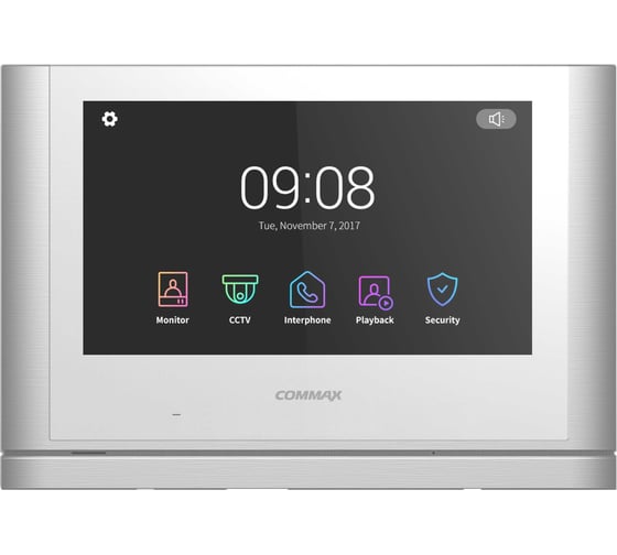 Изображение товара Цветной видеодомофон COMMAX CDV-1024MA (Белый) CDV-1024MA(METALO-WHITE)