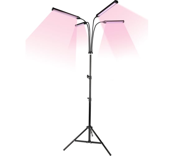 Изображение товара Светодиодный светильник для растений Uniel с таймером, на штативе ULT-P32-60W/SPLE/TM/40 IP40 BLACK UL-00008906