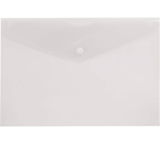 Изображение товара Конверт на кнопке БЮРОКРАТ PK803ACLEAR A4, пластик 0.18 мм, прозрачный, кнопка белая, 10 шт 816632