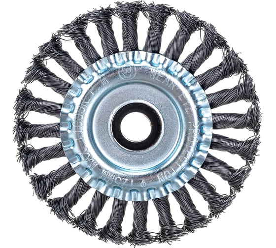 Изображение товара Щетка витая 125х22.2 мм для УШМ Gepard GP0894-125