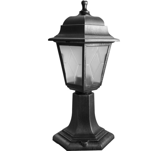 Изображение товара Уличный архитектурный светильник на столб Uniel UUL-A01F 60W/E27 IP44 BLACK SILVER UL-00009484