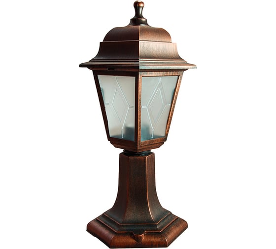 Изображение товара Уличный архитектурный светильник на столб Uniel UUL-A01F 60W/E27 IP44 COPPER UL-00009486