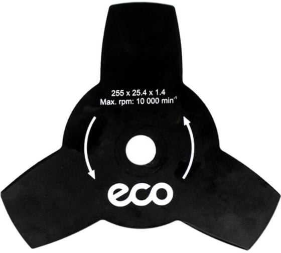 Изображение товара Нож для мотокосы 255x1.4x25.4 мм, 3 зуба ECO GTP-3T