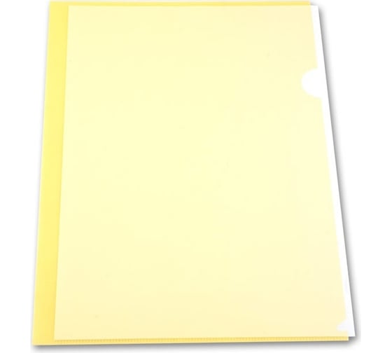 Изображение товара Папка-уголок БЮРОКРАТEE310/1YEL A4, пластик 0.15 мм, желтый, 20 шт 816385