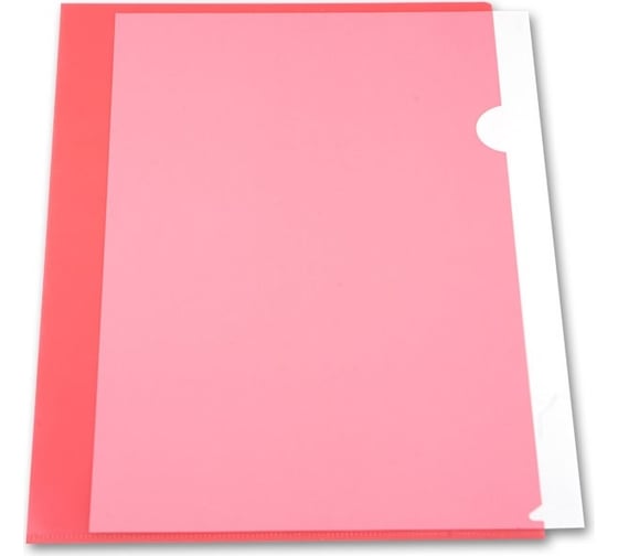 Изображение товара Папка-уголок БЮРОКРАТEE310/1RED A4, пластик 0.15 мм, красный, 20 шт 816384