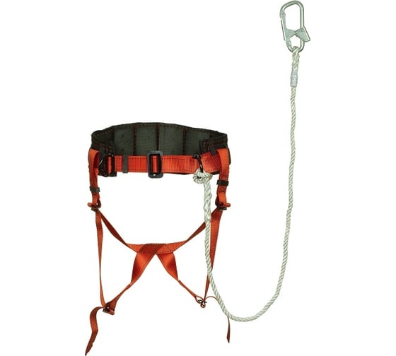 Изображение товара Удерживающая привязь Молот Строп В из полиамидного каната с карабином К1 УС 2 ВЕ