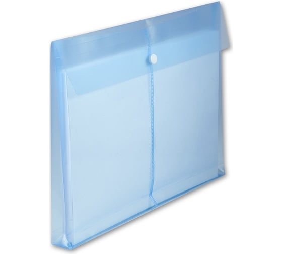 Изображение товара Конверт на кнопке БЮРОКРАТ PK860/1 A4 горизонтальное расширение, пластик 0.18 мм, ассорти, кнопка ассорти, 5 шт 915266