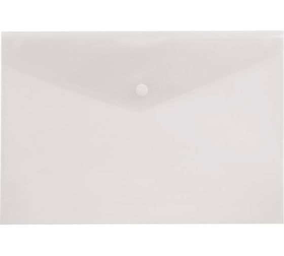 Изображение товара Конверт на кнопке БЮРОКРАТ PK804A5,CLEAR A5, пластик 0.18 мм, прозрачный, кнопка белая, 10 шт 816651