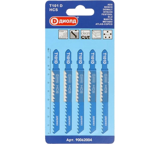 Изображение товара Пилки T 101 D 5 шт ДИОЛД 90062004
