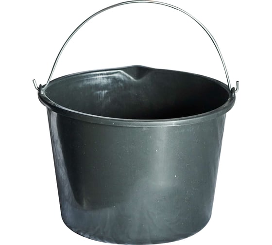 Изображение товара Строительное ведро ООО Агростройлидер 20 л, черное САД-13.07