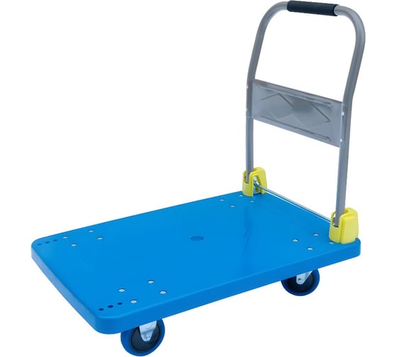Изображение товара Платформенная тележка со складной ручкой А5 PHC400 нагрузка 400 кг, площадка 600x900 мм 1006387