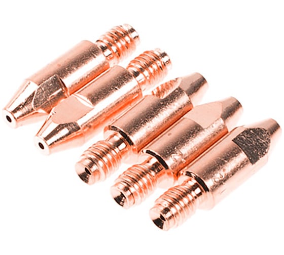 Изображение товара Трубка контактная E-Cu 5 шт, 1.2 мм, M6x28 мм SOLARIS WA-3485