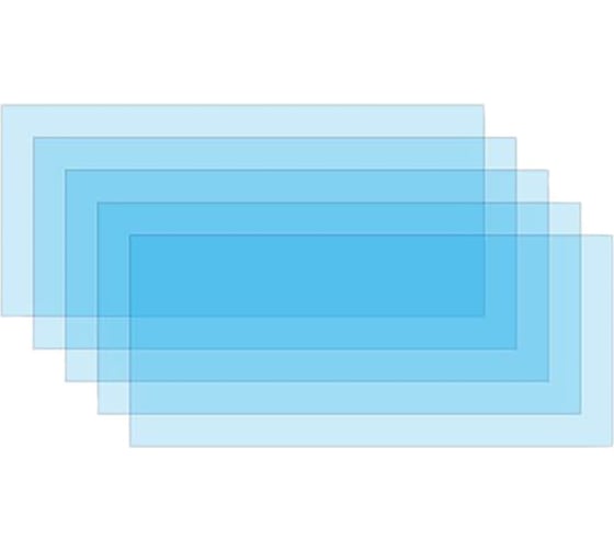 Изображение товара Стекло защитное внутреннее к щитку сварщика 5 шт, 96х42 мм SOLARIS WA-2489
