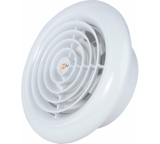 Изображение товара Вентилятор для ванной MMOTORS JSC мм 100 круглый, белый, (с обратным клапаном) 1030