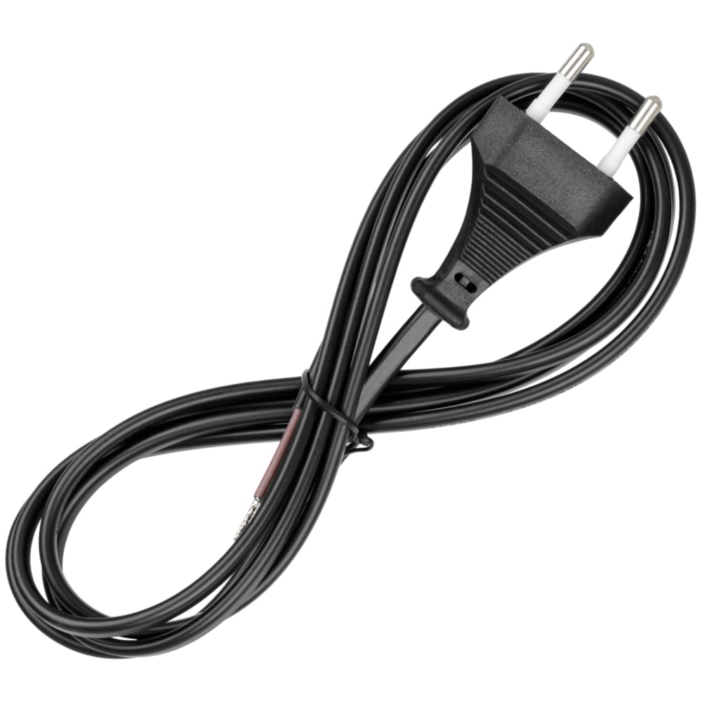 Изображение товара Шнур с плоской вилкой TDM ELECTRIC ШУ02 1,7 м черный кабель питания для бытовых приборов