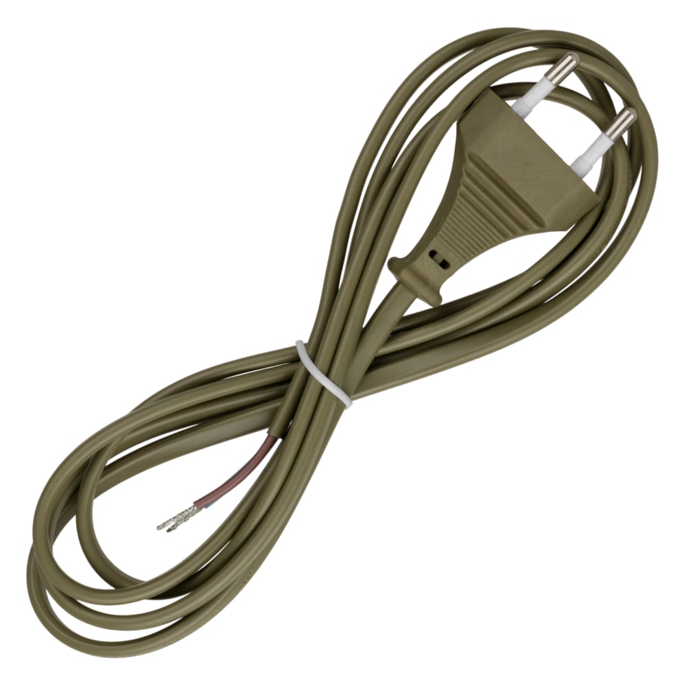 Изображение товара Шнур с плоской вилкой TDM ELECTRIC ШУ02 1,7 м бронза