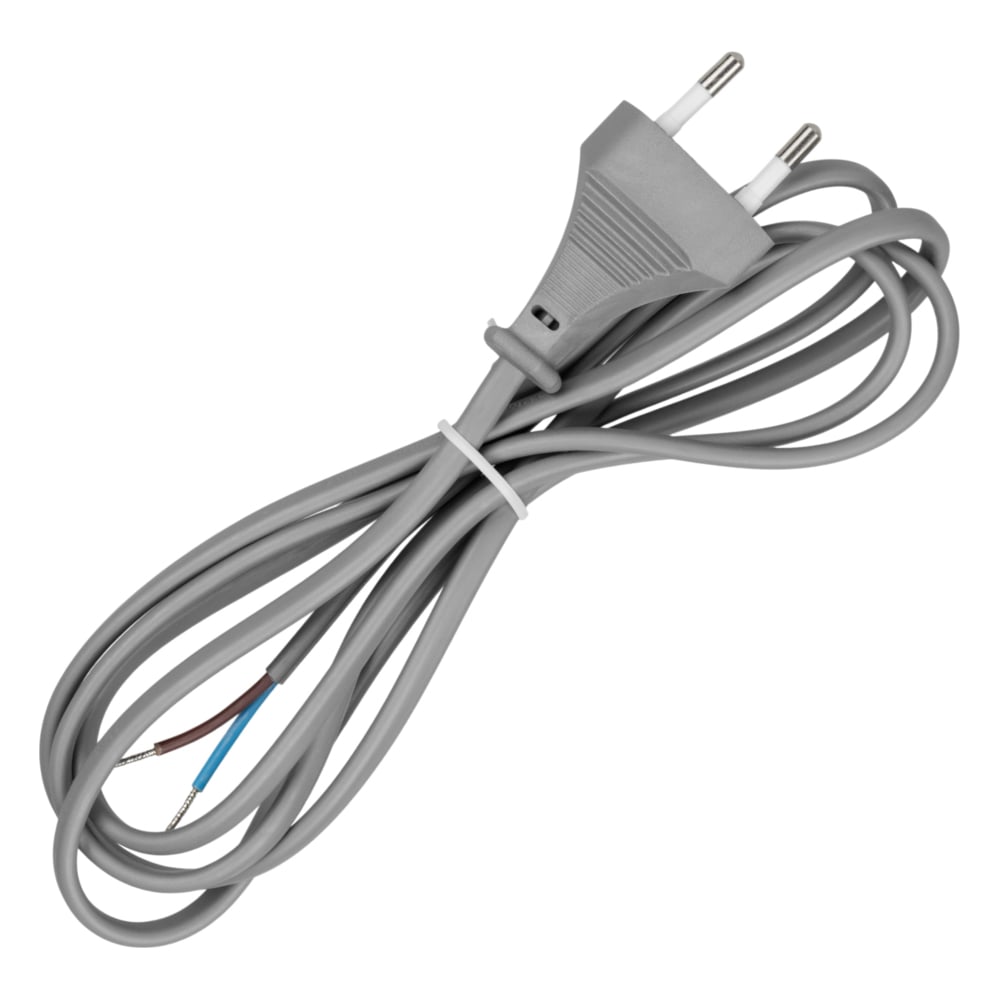 Изображение товара Шнур с плоской вилкой TDM ELECTRIC ШУ02 1.7 м серебро