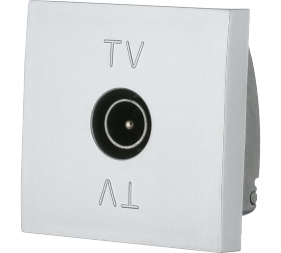 Изображение товара TV розетка LK Studio оконечная, серебристый металлик, LK45 852103-1