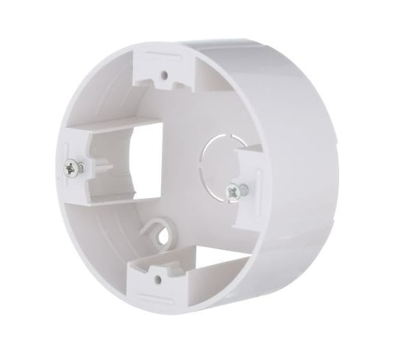 Изображение товара 1-постовая подъемная коробка LK Studio круглая, белая, LK Vintage-Classic 889004-1