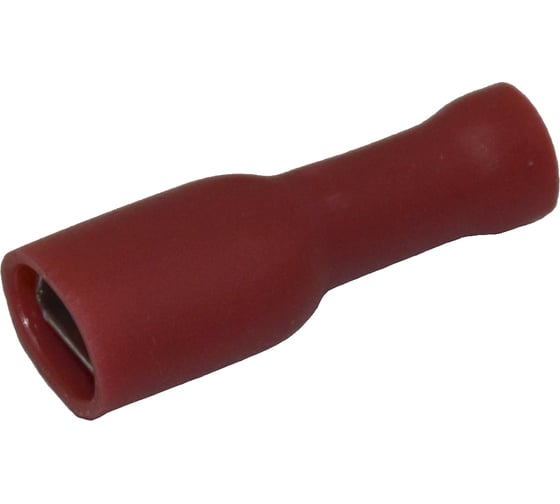 Изображение товара Плоский полностью изолированный наконечник с манжетой KLR KRD-1488 мама Красный НУ=100шт 6601488