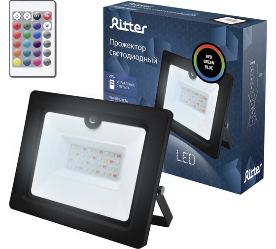 Изображение товара Светодиодный прожектор RITTER RGB 50Вт IP65 с пультом ДУ 53403 7