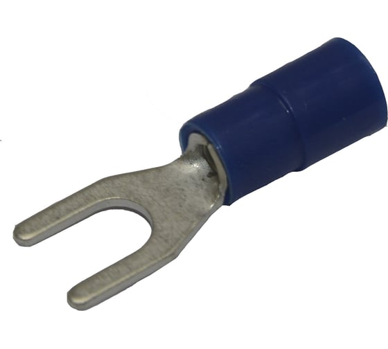 Изображение товара Вилочный изолированный наконечник с нейлоновой манжетой KLR RNE-425 Синий НУ=100шт 6600425