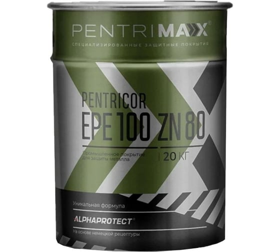 Изображение товара Грунт PentriMax PentriCor EPE 100 Zn 80 (серый; 20 кг) 00-00000081