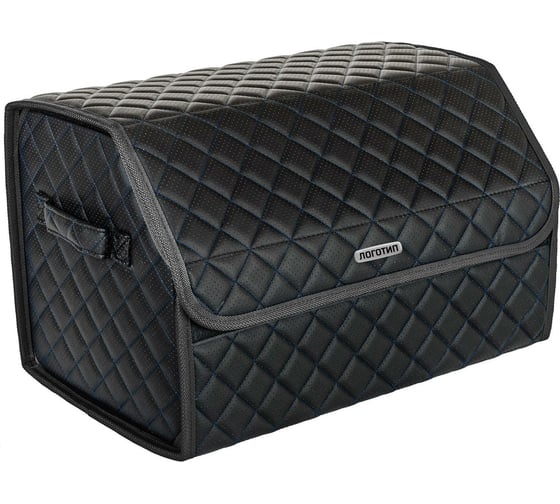 Изображение товара Сумка-органайзер в багажник Vicecar синяя нить/темно-серый кант, логотип HAVAL VC731_темносерый