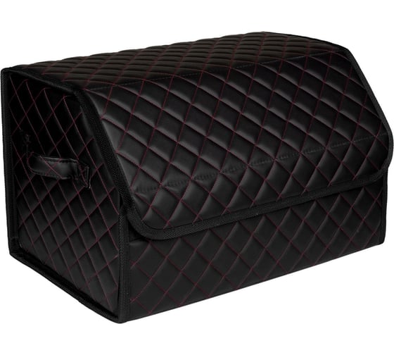 Изображение товара Автомобильный органайзер в багажник Vicecar красная нить/черный кант VC041_черный