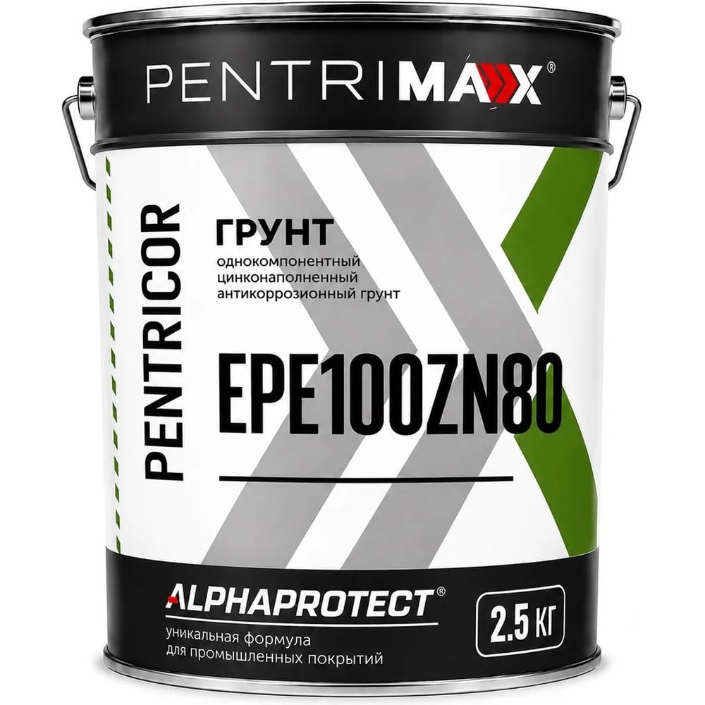 Грунт PentriMax PentriCor EPE 100 Zn 80 (серый; 2,5 кг) 00-00001404