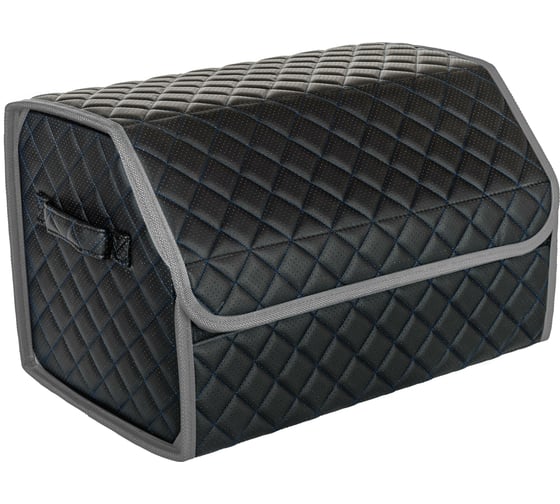 Изображение товара Автомобильный органайзер в багажник Vicecar синяя нить/светло-серый кант VC047_светлосерый