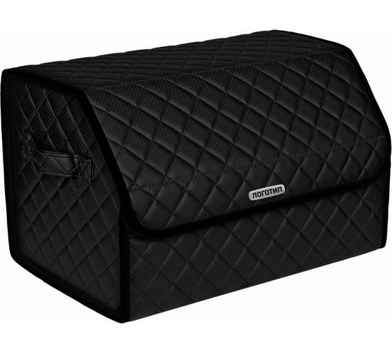 Изображение товара Сумка-органайзер в багажник Vicecar черная нить/черный кант, логотип HAVAL VC831_черный