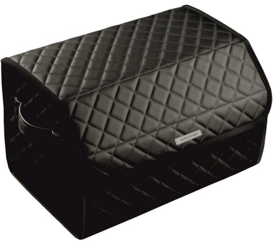 Изображение товара Сумка-органайзер в багажник Vicecar серая нить/черный кант, логотип LEXUS VC012_черный