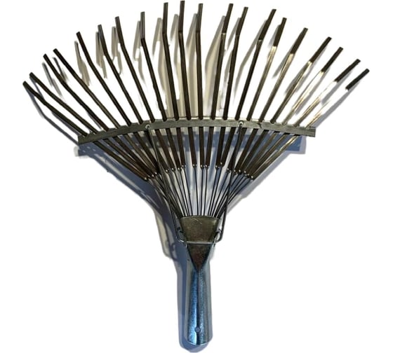 Изображение товара Веерные пластинчатые грабли Агростройлидер 20-ти зубые, оцинкованная сталь, без черенка САД-09.09