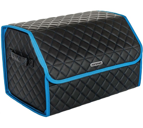 Изображение товара Сумка-органайзер в багажник Vicecar синяя нить/светло-синий кант, VC713_светлосиний