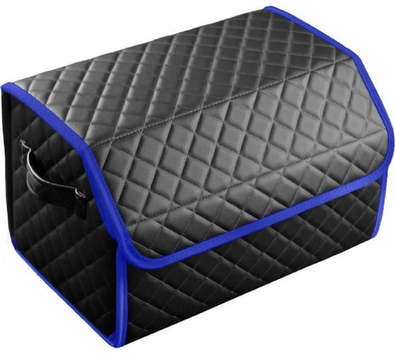 Изображение товара Сумка-органайзер в багажник Vicecar серая нить/темно-синий кант, VC040_темносиний