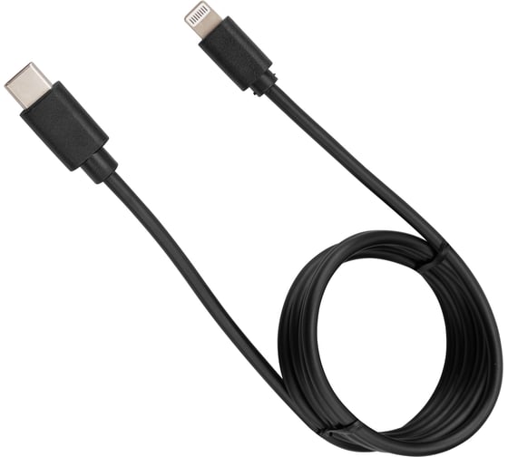 Изображение товара Кабель USB Type-C - Lightning REXANT 3A, 1м для iPhone черный 18-1827