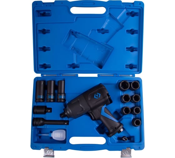 Изображение товара Набор пневмоинструмента KING TONY 1/2 с принадлежностями, 15 предметов 44803AMP