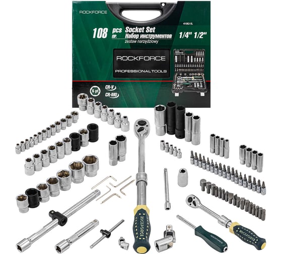 Изображение товара Набор инструментов Rockforce 108 предметов RF-41082-5L(48320)