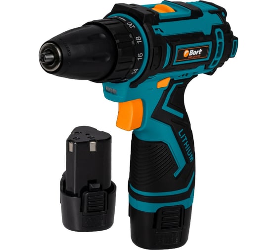 Изображение товара Аккумуляторная дрель-шуруповерт BORT BAB-12x2Li-FD 93413151