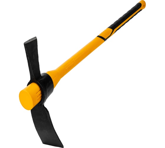 Изображение товара Кирка-топор Denzel 2250 г, фиберглассовая обрезиненная рукоятка, 900 мм 21837