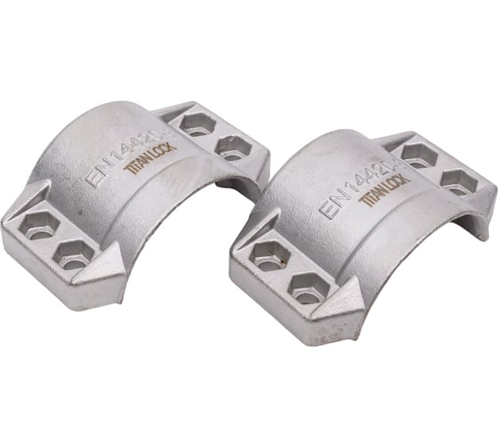 Изображение товара Усиленный 4-х болтовый хомут TITAN LOCK нерж. сталь TL38X6.5SS