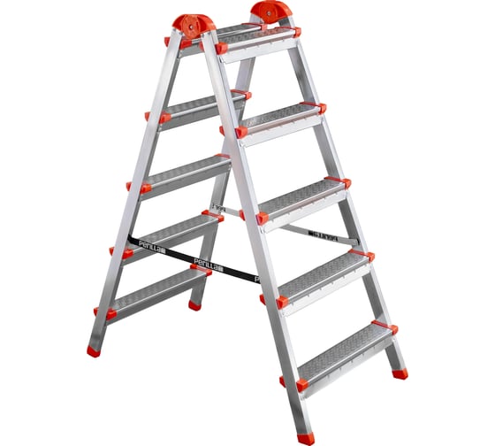 Изображение товара Стальная двухсторонная стремянка Perilla ЯРУС 5 ступеней 122405