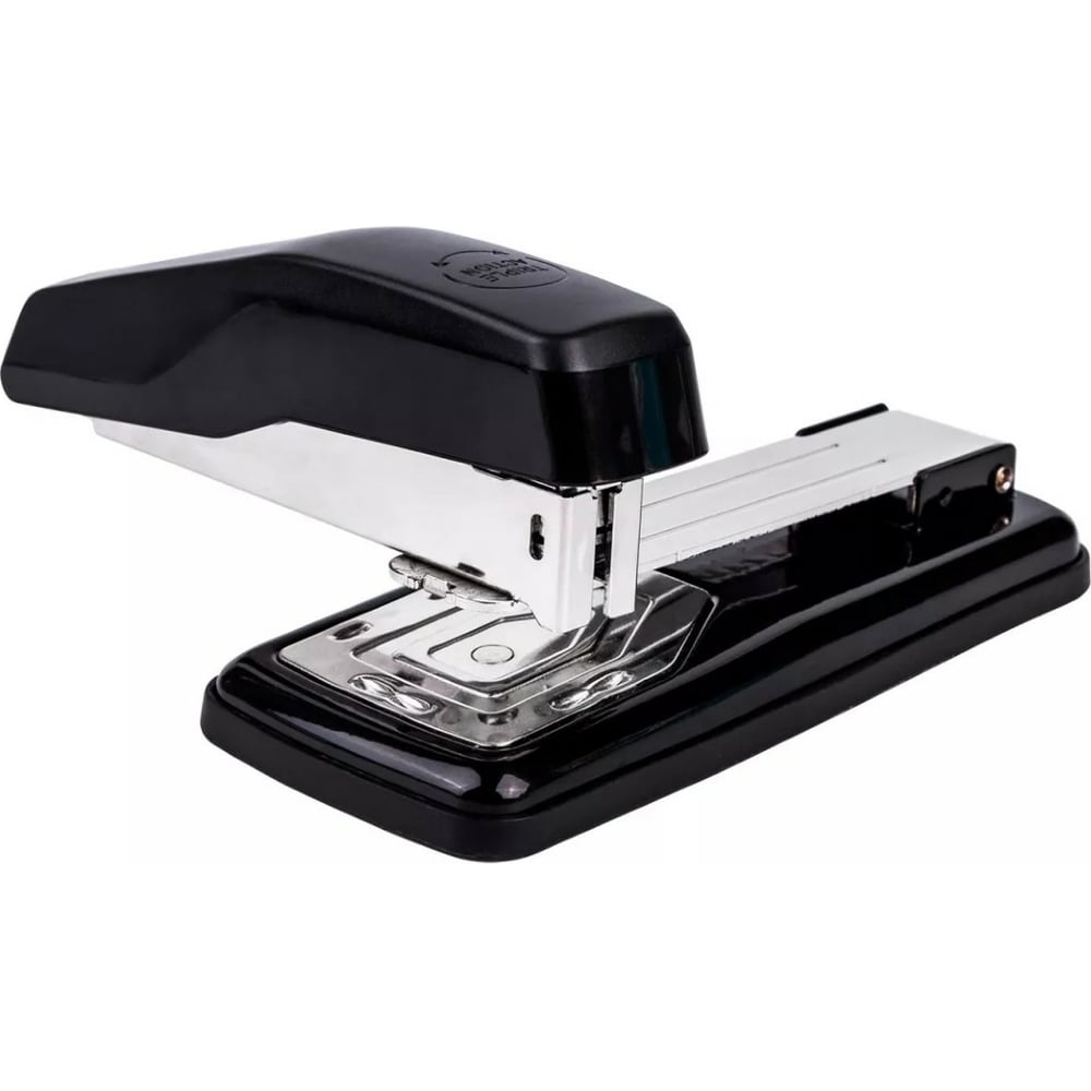 Изображение товара Степлер DELI E0414S Черный c резиновой накладкой и закрытым механизмом