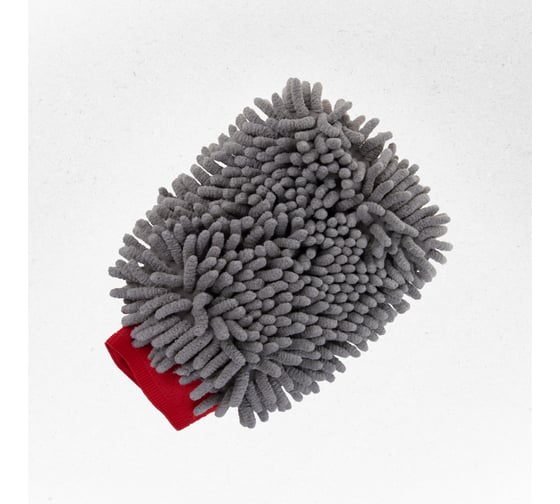 Изображение товара Варежка SKYWAY микрофибра 16х26 см, шиншилла с сеткой скрапер S00903004