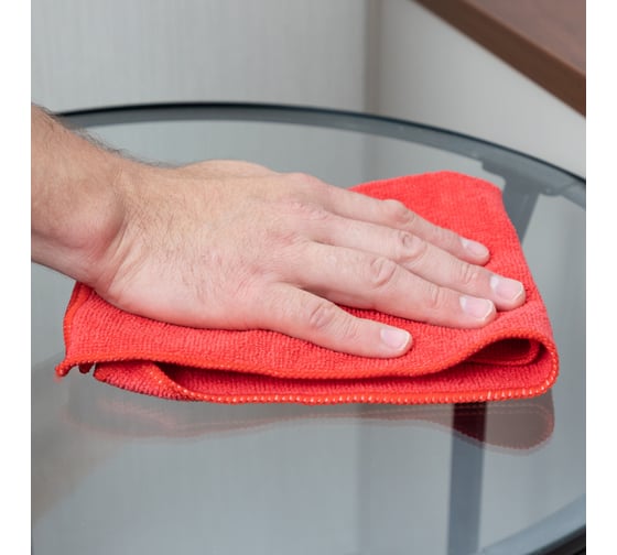 Изображение товара Салфетка SKYWAY микрофибра 40х35см, красная S00902008