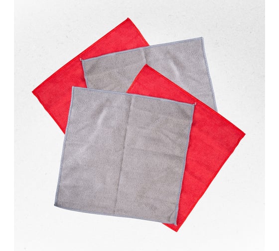 Изображение товара Салфетка SKYWAY набор микрофибра 20х20 см, в рулончиках, 4 шт. S03902012