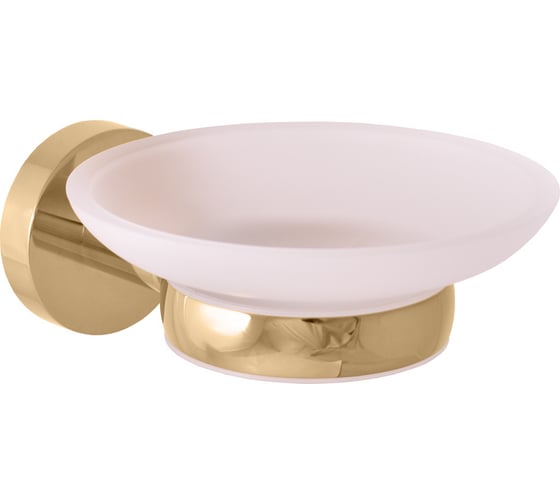 Изображение товара Стеклянная мыльница RavSlezak с настенным держателем, цвет золото COA0300Z