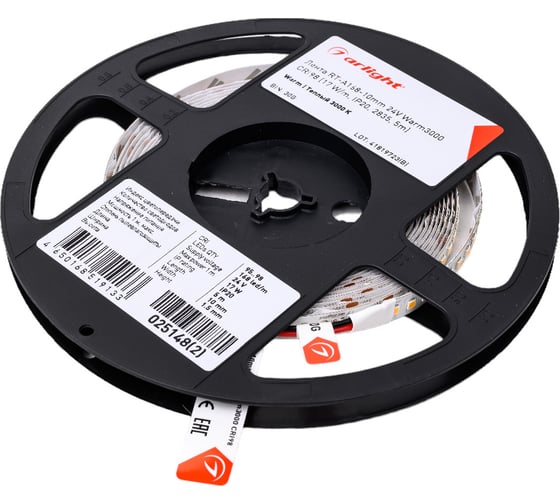 Изображение товара Светодиодная лента Arlight RT-A168-10mm 24V Warm3000 CRI98 0251482